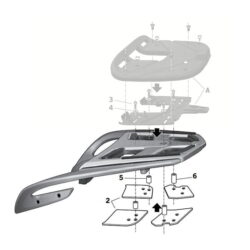 SHAD W0RT19ST BMW Top Case Fitting Kit Fits K1600GT / R1200RT
