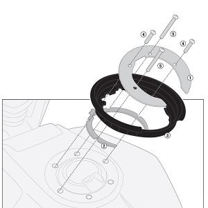 GIVI BF53 Tanklock Flange Ring System