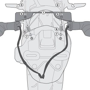 GIVI IN2132KIT for TST2132 Pannier Holders fits Yamaha MT-09